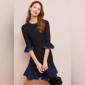 Anthropologie | Shoshanna drop waist flare sweater dress Pratt | medium